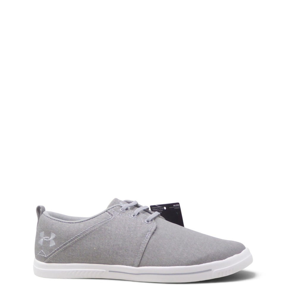 Under Armour Street Encounter IV Shoes Gray Canvas Sneakers Mens 8 / Womens 9.5